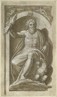 N 015
<br/>
Jupiter (naar Polidoro da Caravaggio)
<br/>
<em>Goltzius, Hendrick (1558-1617)</em>